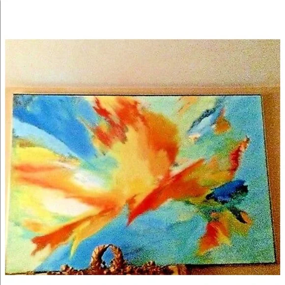 Mid Century Modern Large Oil Painting 1960’s - Picture 9 of 12